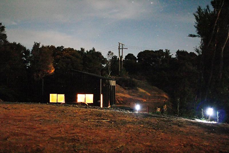 The Shed at night